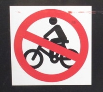 no biking sign